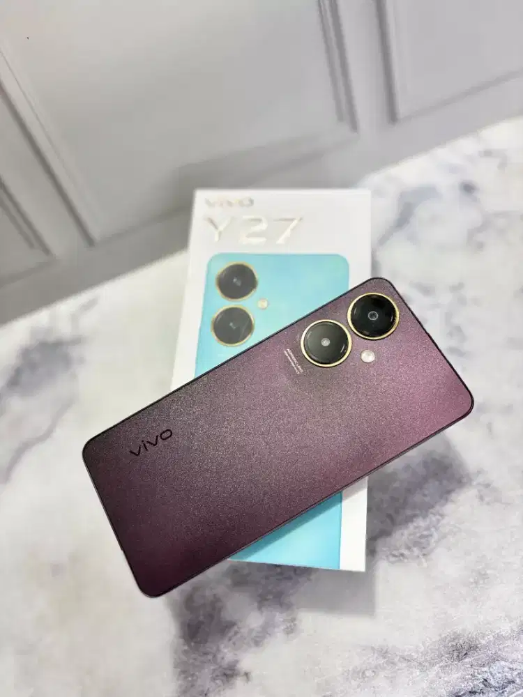 vivo Y27 4G 6/128 burgundy black lengkap