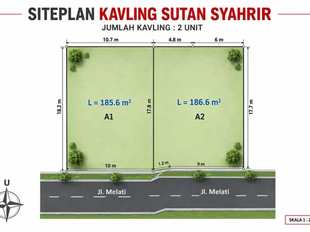 tanah palembang strategis JL Sultan Syahrir