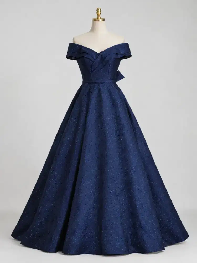 Dijual Gaun pesta warna navy