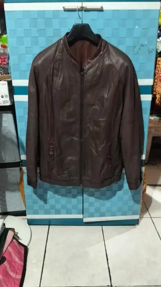 Jaket kulit asli domba
