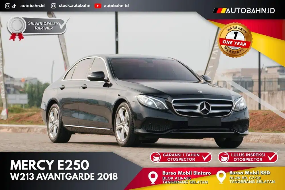 Low Odo! Mercedes Benz E250 Avantgarde 2018 Warranty e300 e200 c300