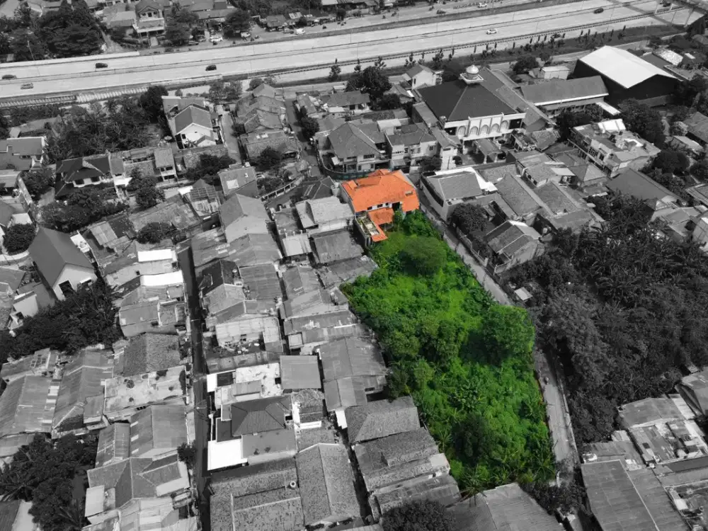KAVLING EMAS 2.217 m² | 50 m Akses Tol Andara | Development Ready