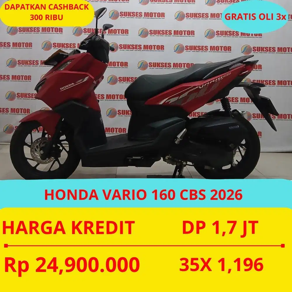 HONDA VARIO 160 CBS 2026 DP MURAH 1,7 JUTA GUYSS