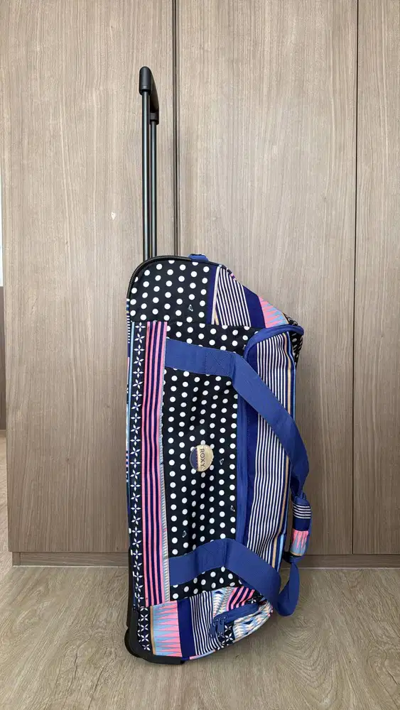 Roxy Wheeled Duffel Bag Original - Tas Koper Roda Motif Polkadot