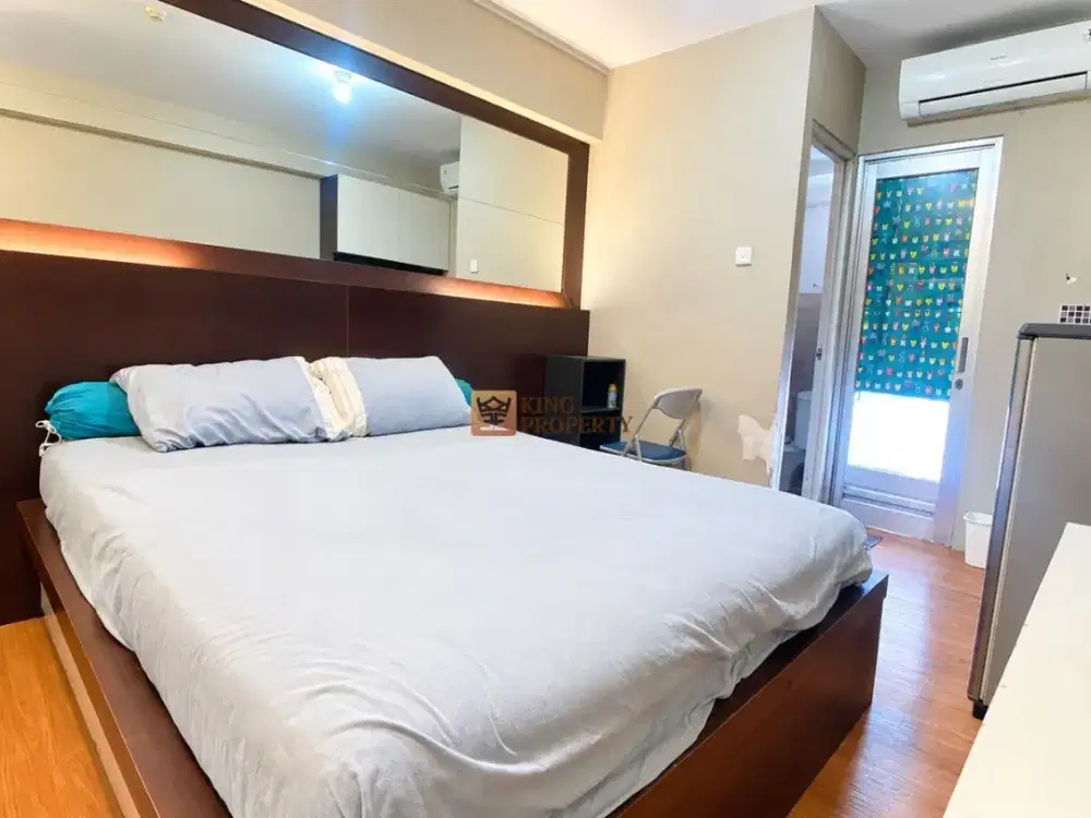 Studio 21M² Full Furnished Green Bay Pluit Greenbay, Interior Minimalis Siap Huni, Akses Langsung Baywalk Mall