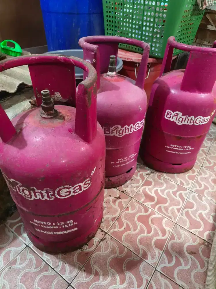 Tabung Gas Besar Pink Bright Gas 12 kilogram 12kg pertamina kosong