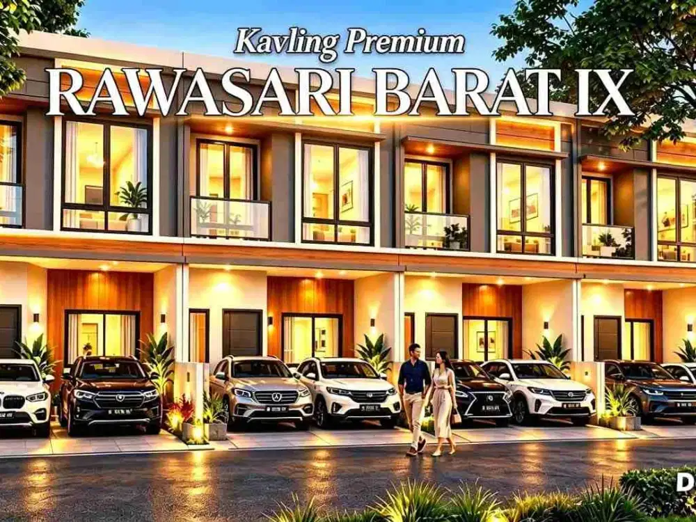 Rumah modern 2 lantai di Rawasari barat Cempaka putih jakarta pusat sebrang Arcici