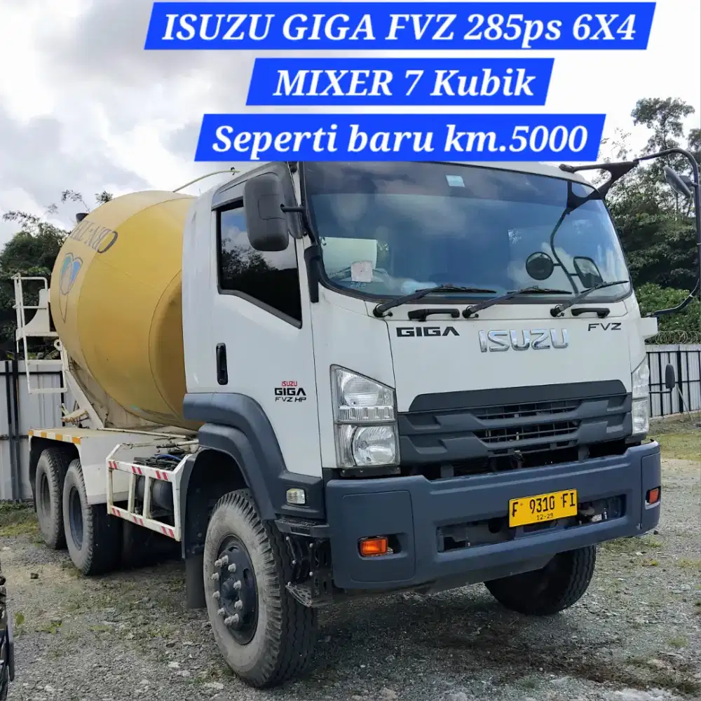 Isuzu Giga FVZ 285ps 6x4 Mixer 2023 seperti baru