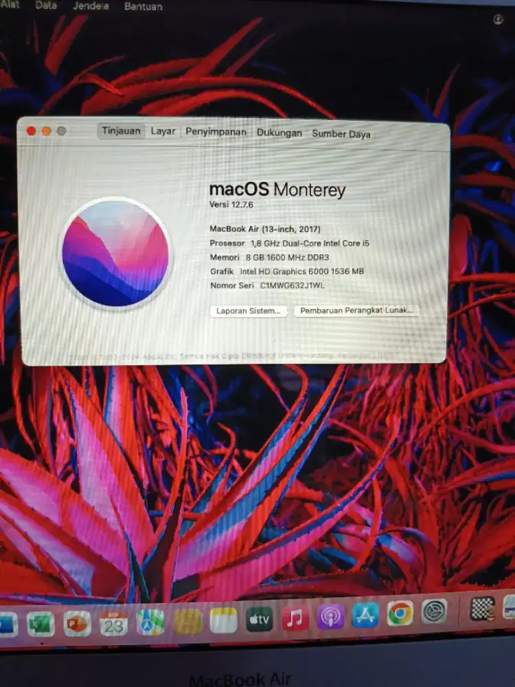Di Jual Laptop MacBook Air 13 2017