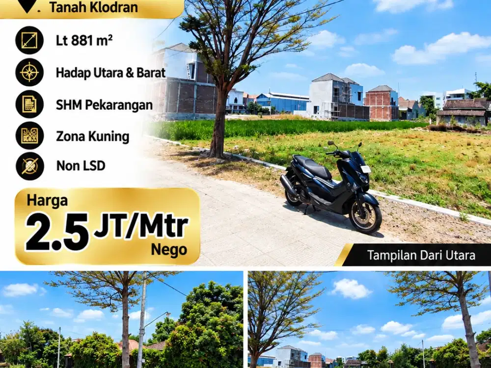 Jual Tanah di Area Colomadu, Bisa Jadi Mini Cluster, Gudang, Rumah Joglo