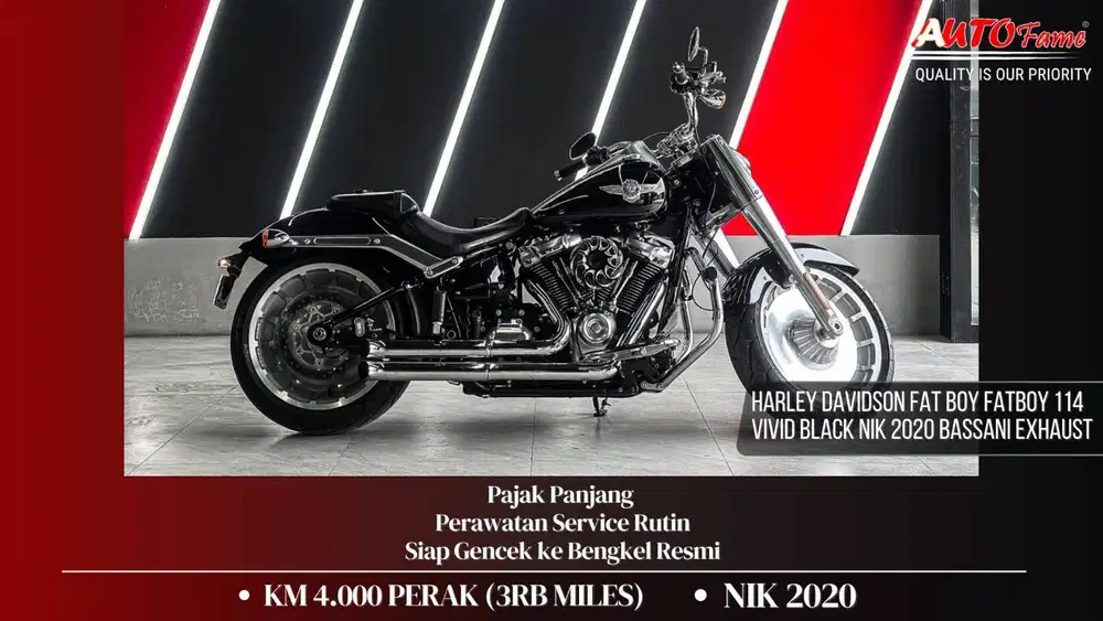 KM4RB Harley Davidson Fat Boy Fatboy 114 Vivid Black NIK 2020