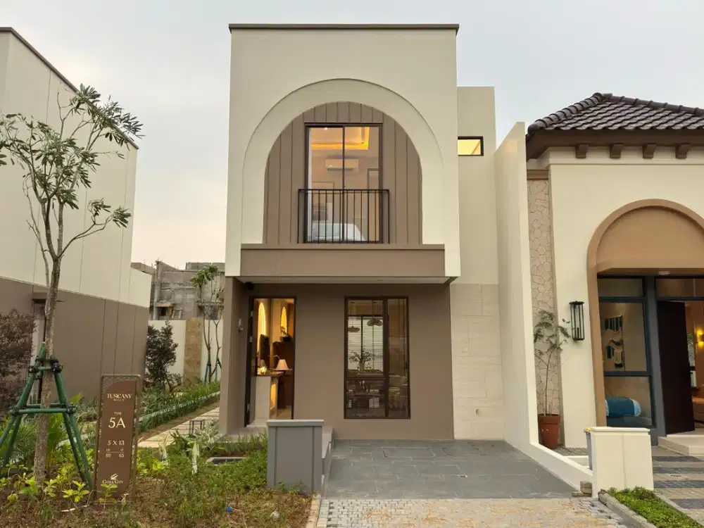 Dijual Rumah 2 Lantai Tuscany Hills di Sentul Bogor Design Mediterania Modern
