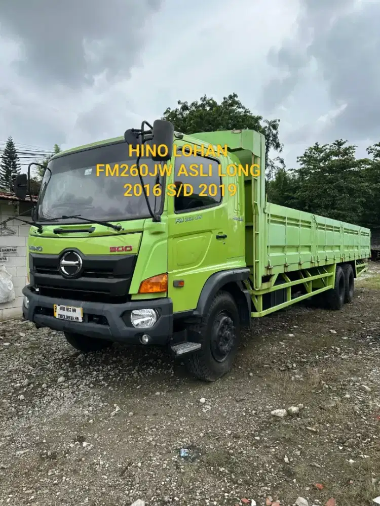 HINO LOHAN FM260JW ASLI LONG BAK TRIWAY 6X4 TRONTON SIAP JALAN