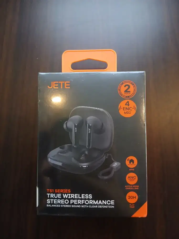 TWS JETE TS1 Headset Bluetooth V6.0 ANC NOISE CANCELLING