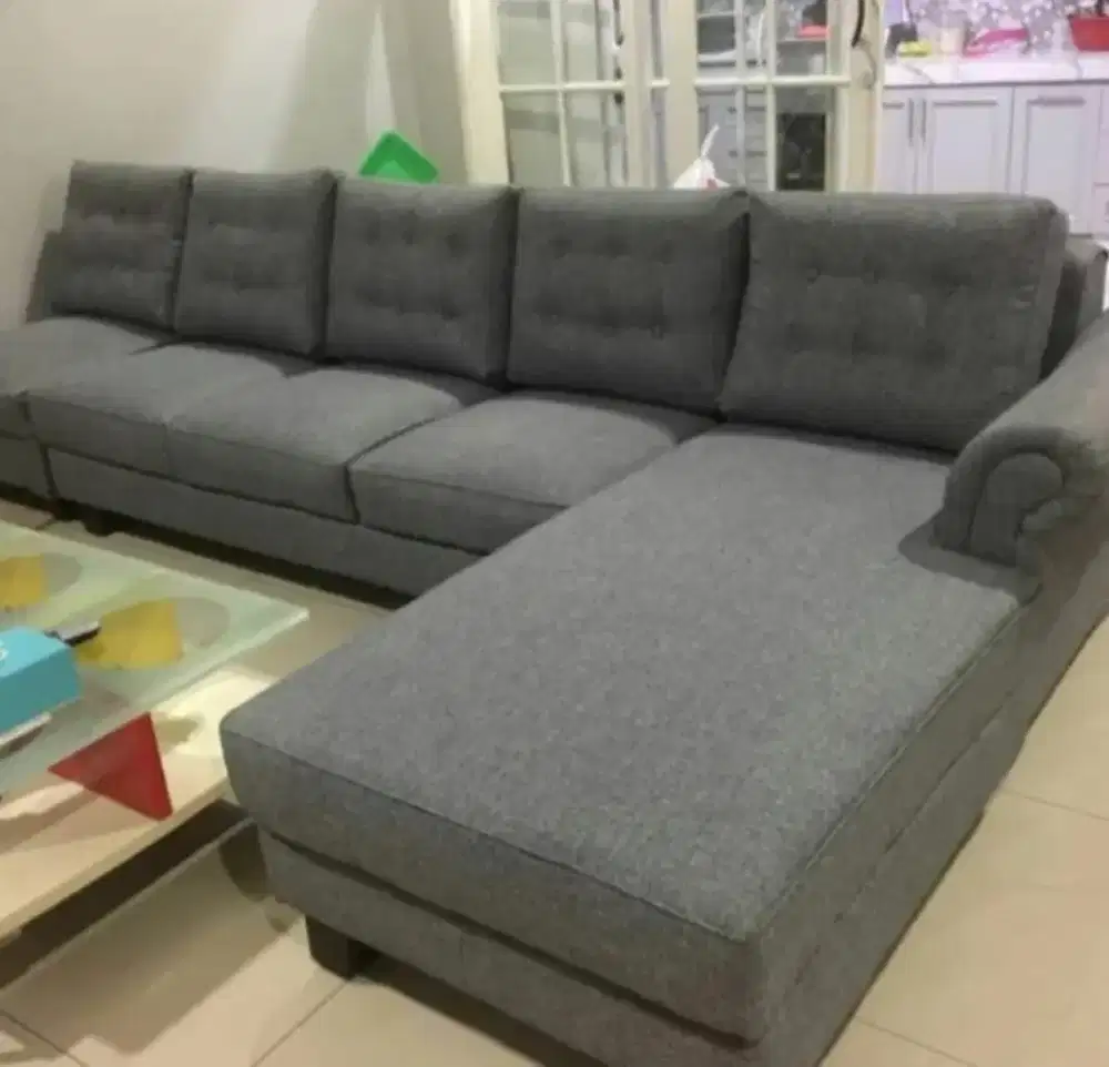 Tambah busa & ganti kain sofa