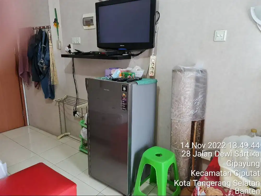 Disewakan 1 (satu) Unit Apartemen Studio lantai 2