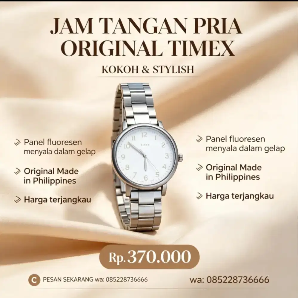 Jam tangan pria original TIMEX made in Philippines