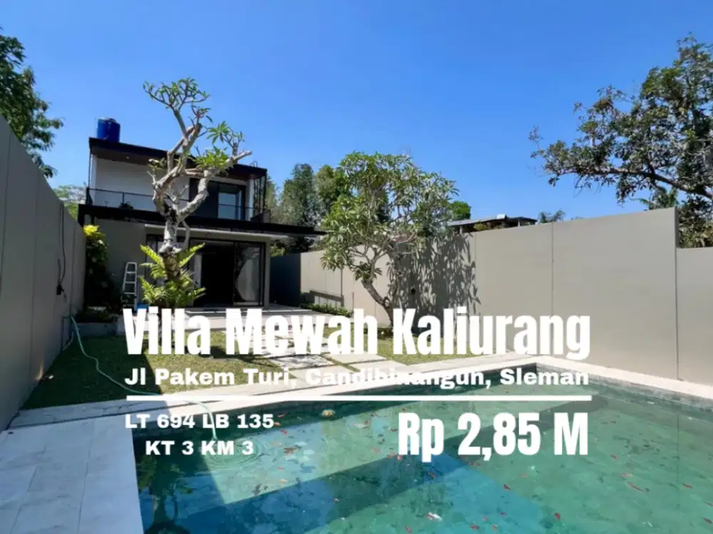 Villa mewah Privat pool Murah Pakem kaliurang