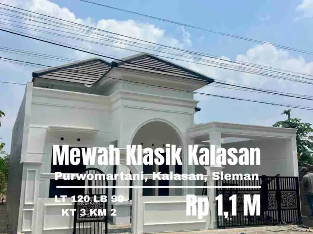 Rumah baru mewah klasik purwomartani