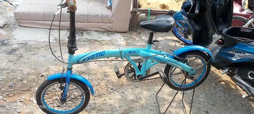 Sepeda lipat exotic bekas tinggal Pakai