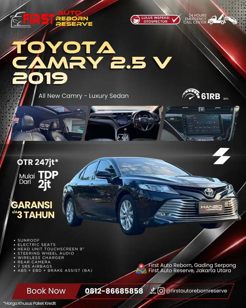 (Tdp2jtan) Toyota Camry 2.5 V 2019