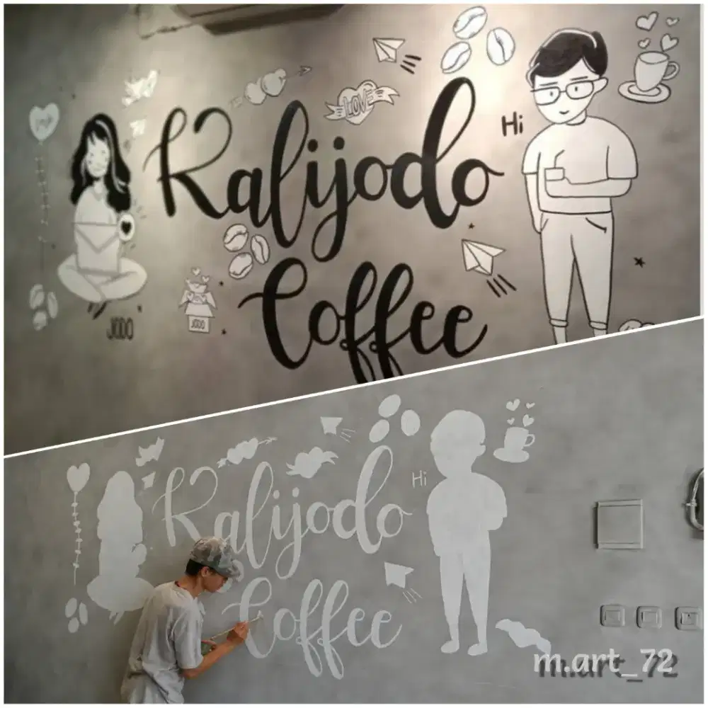 Bukan Sticker atau Wallpaper tapi Lukis Dinding