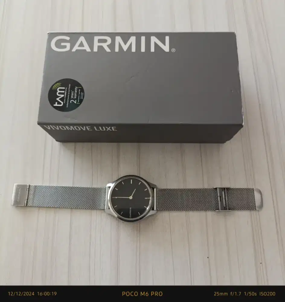 GARMIN VIVOMOVE LUXE FULLSET MEWAH & ELEGAN, SUPER MULUS NO MINUS