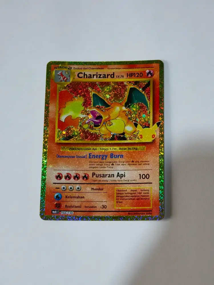 Charizard Classic 30TH Anniversary Kartu Pokemon Game Koleksi