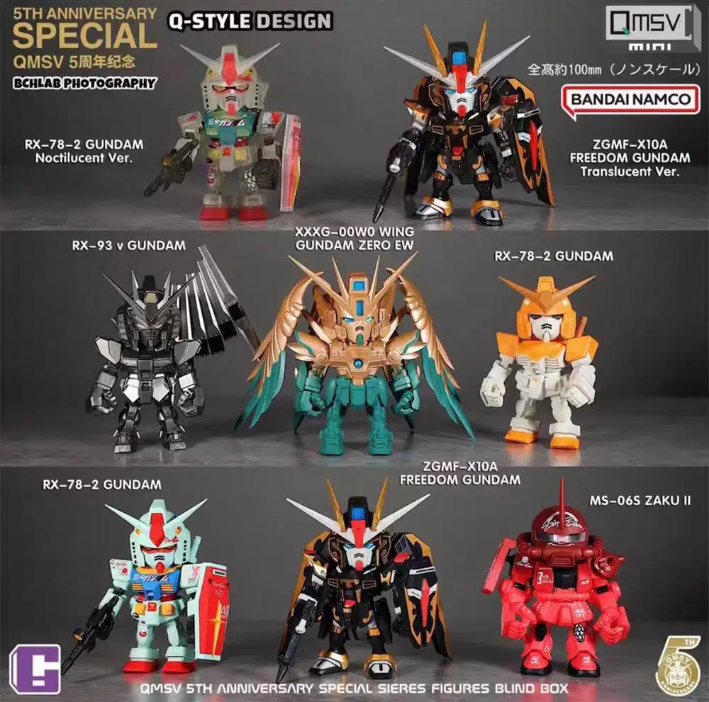 DIJUAL - BANPRESTO - QMSV MINI QMSV 5TH ANNIVERSARY