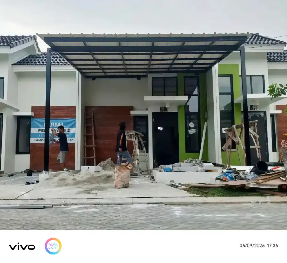Pasang kanopi baja ringan