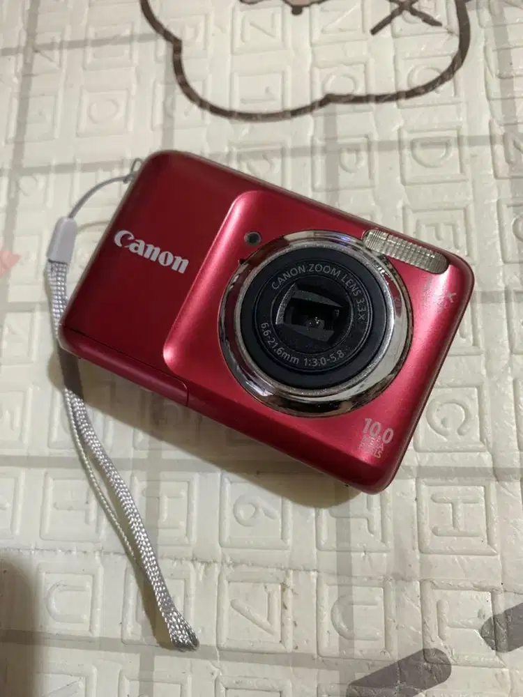 Digicam Canon Powershot A800 Red Second dengan Baterai