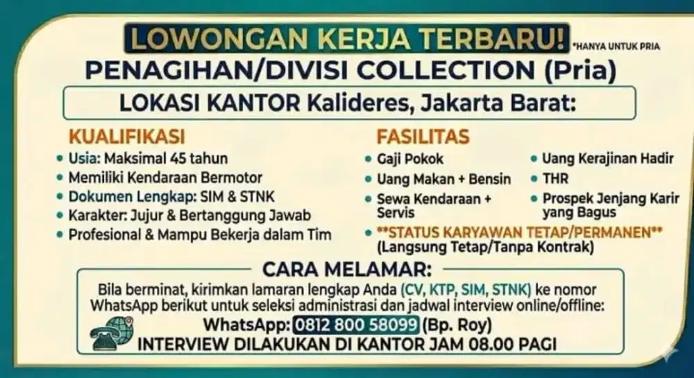 Penagihan divisi collection