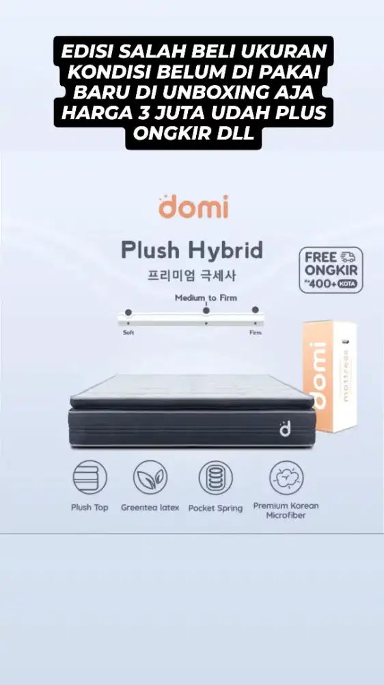 Kasur Domi Plush Hybrid