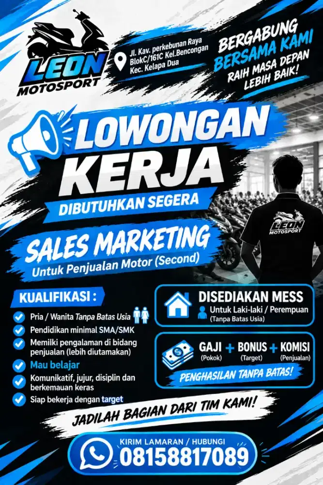 LOWONGAN KERJA SALES