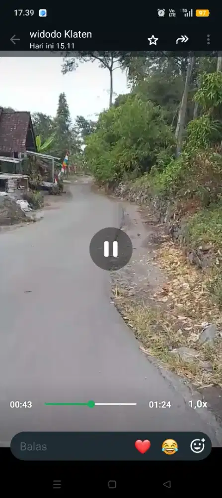 Dijual tanah pekarangan istimewa cocok untuk perumahan di manisrenggo