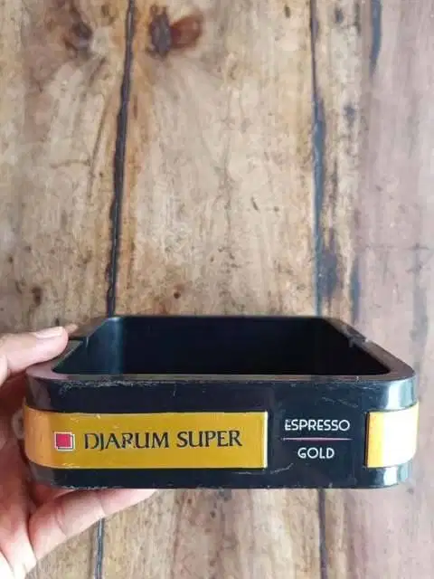 Asbak Rokok Eksklusif Djarum Super Espresso Gold 15x15 cm - Merchandis