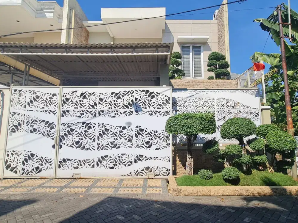 Rumah Modern Semi Furnished Siap Huni Di Perumahan Manyar Surabaya