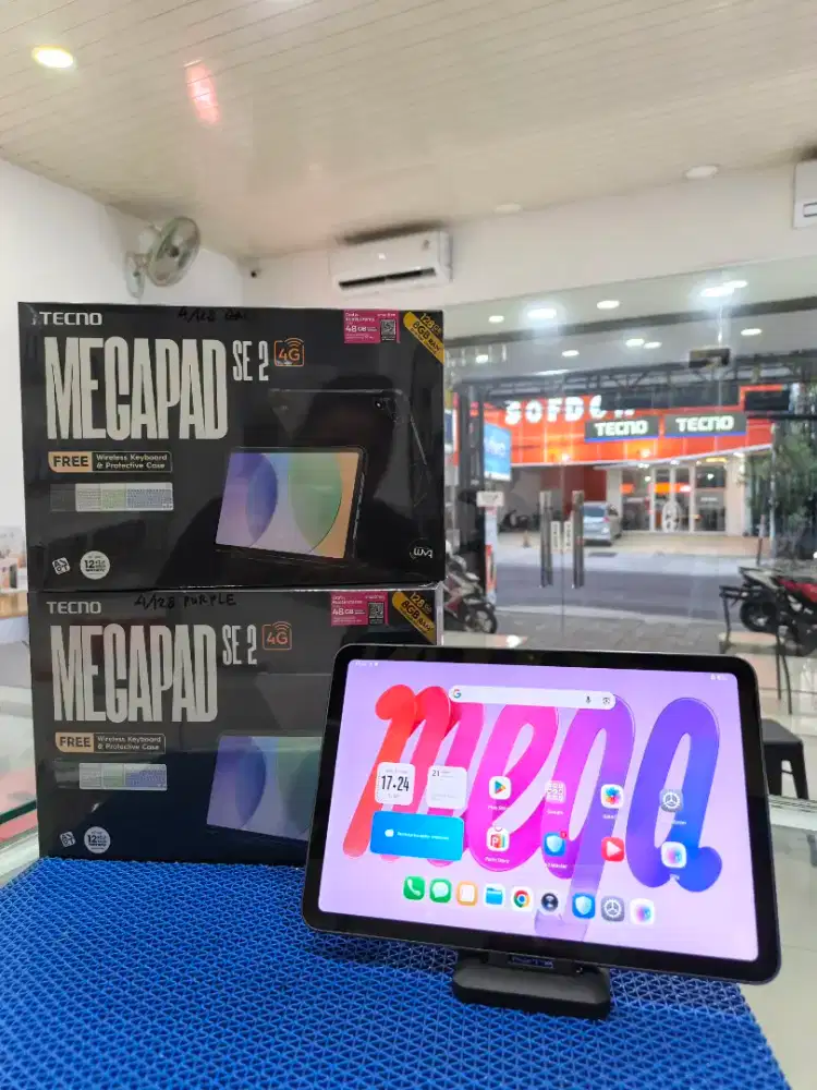 READY MEGALAD SE 2 RAM 4+4 ROM 128GB. GRATIS FLIP COVER & KEYBOARD
