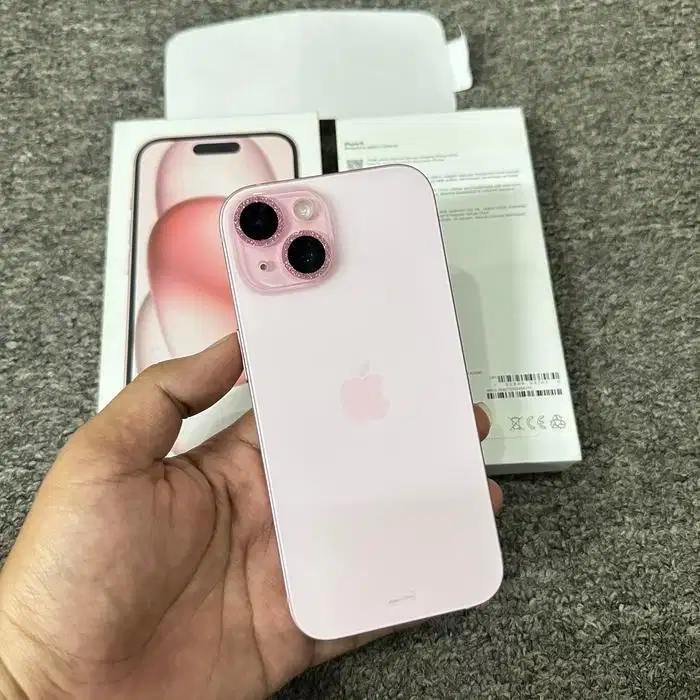 IPHONE 15 RESMI PINK 128GB BH 98% MULUS NORJAY NOKEN NO SERVICE2 ORIAN