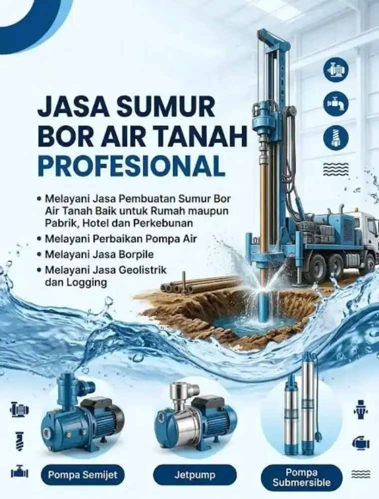 Jasa pembuatan sumur bor air bersih