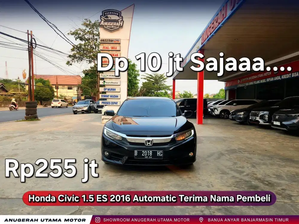 Dp10jt Civic Turbo ES 2016 AT Terima Nama Pembeli