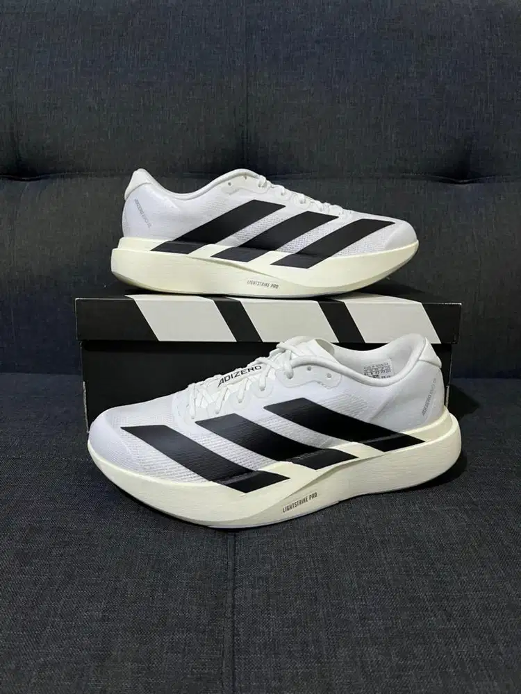 Adidas Adizero EVO SL White Black Size 41 1/3 BNIB Original