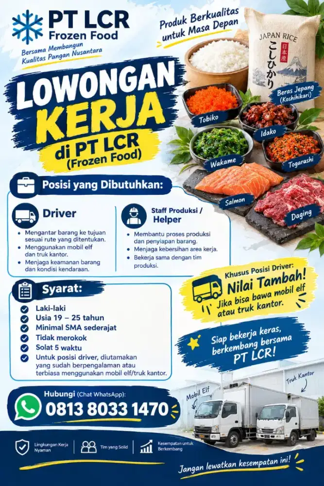 Karyawan PT pengalaman non pengalaman