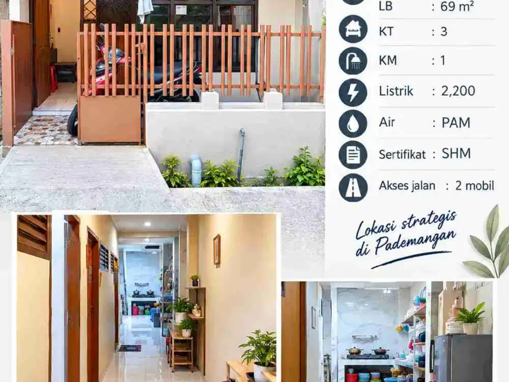 Dijual rumah 1 lantai Pademangan