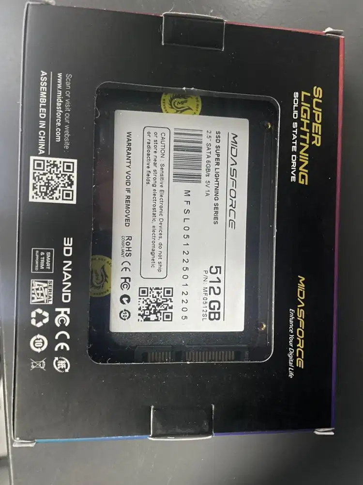 Jual SSD Midas Force 512 GB MURAH