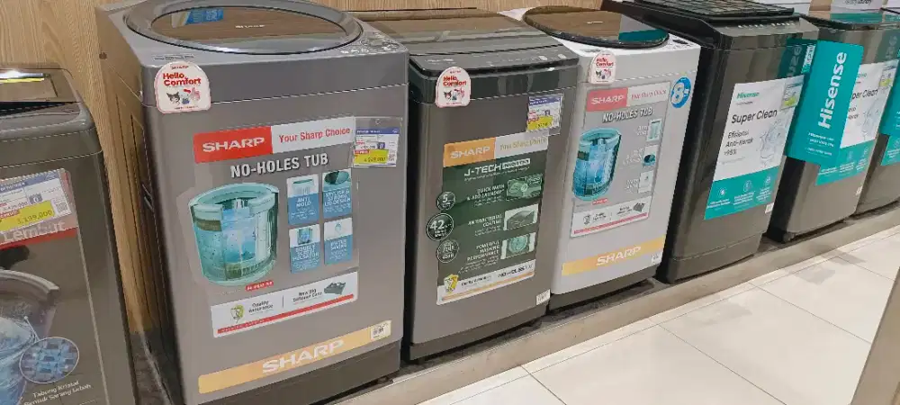 Mesin Cuci Sharp 1 Tabung 8KG (Kredit Tanpa DP)