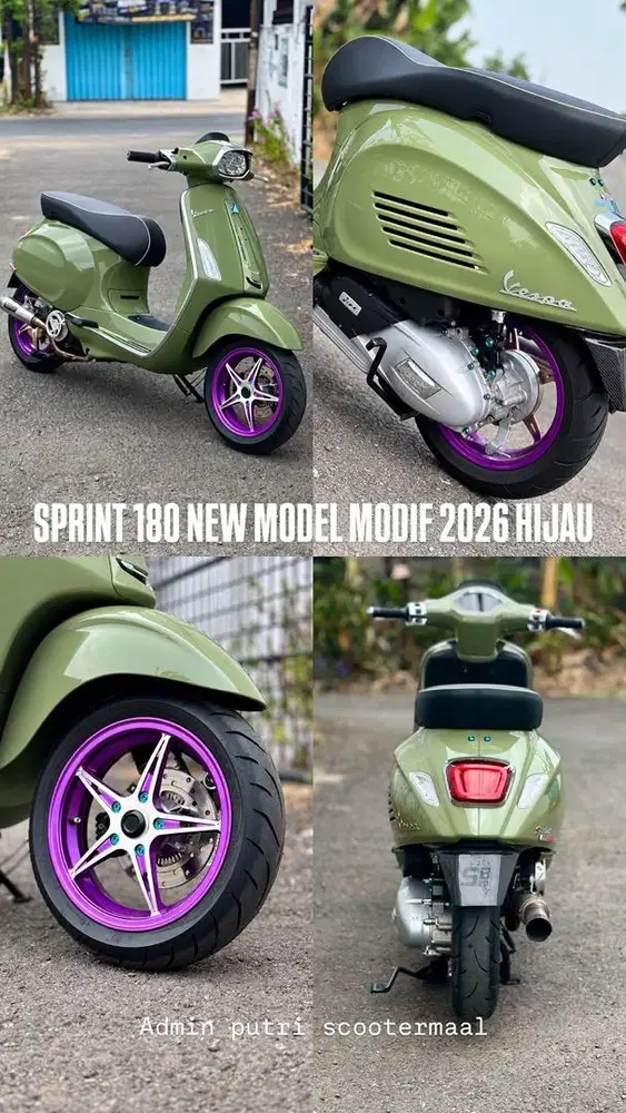 PIAGGIO VESPA SPRINT 180 NEW MODEL 2026 HIJAU