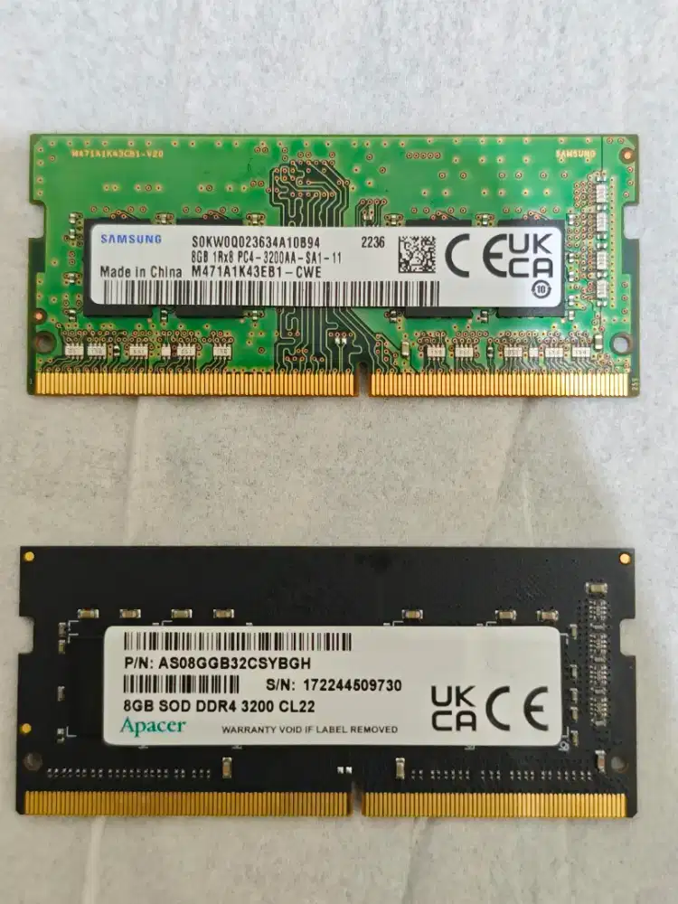 RAM 8GB 2PCS 3200 DDR4