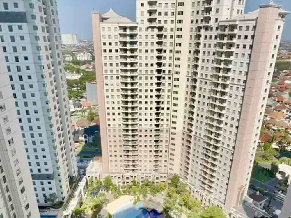 DISEWA APARTEMEN 2 BR WATER PLACE TOWER A Lantai 26 FULLY FURNISHED, PAKUWON MALL AREA