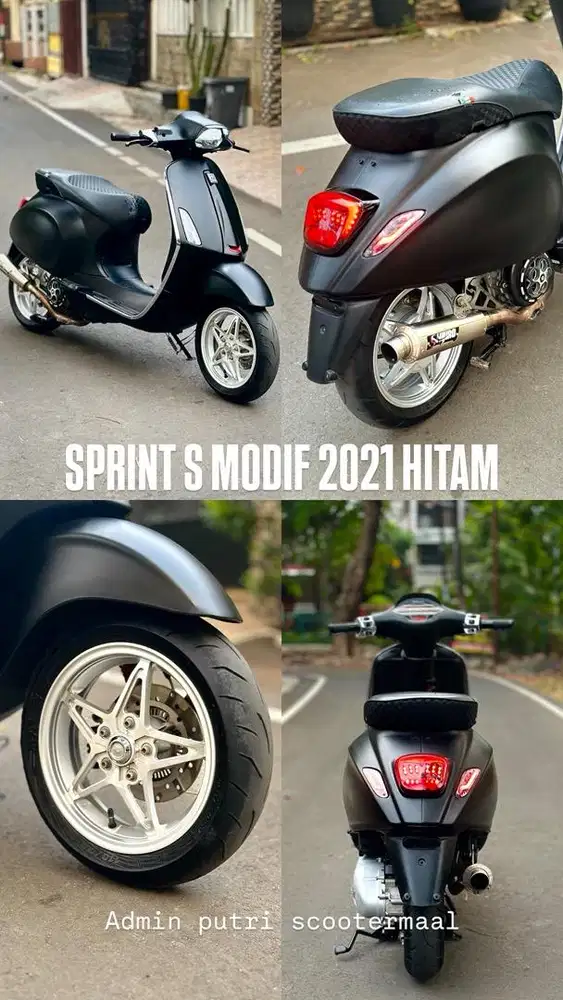 PIAGGIO VESPA SPRINT S 2021 HITAM